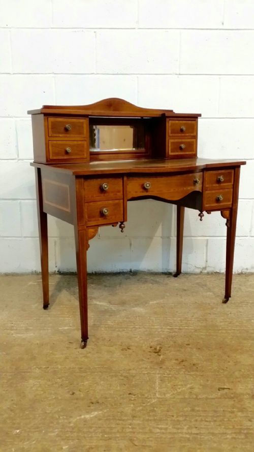 fig 1. ANTIQUE EDWARDIAN MAHOGANY LADIES BON HEURE DU JOUR DESK C1900
