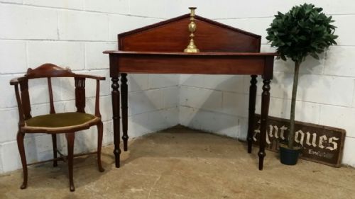 Antique Victorian Mahogany Hall Side Table C1880