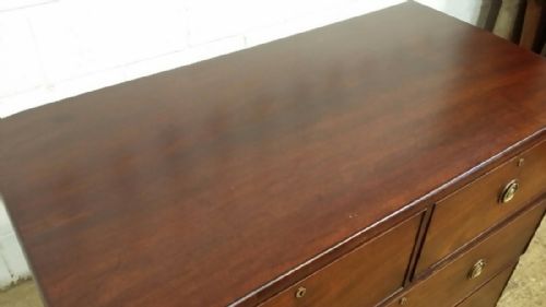 fig 1. ANTIQUE GEORGIAN REGENCY MAHOGANY CHEST OF DRAWERS C1800