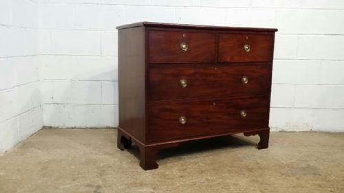 fig 2. ANTIQUE GEORGIAN REGENCY MAHOGANY CHEST OF DRAWERS C1800