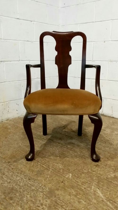 fig 2. ANTIQUE EDWARDIAN SET EIGHT QUEEN ANNE MAHOGANY DINING CHAIRS C1900