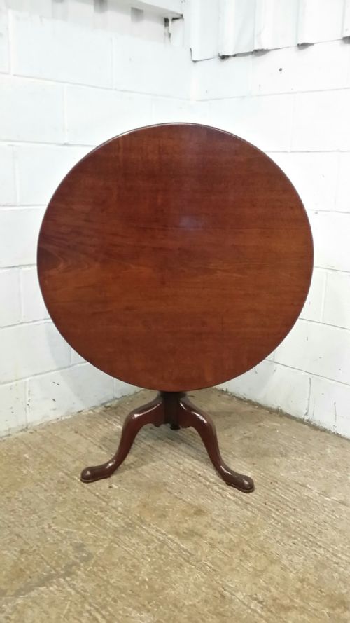 Antique Period Georgian Mahogany Tilt Top Supper Table C1780