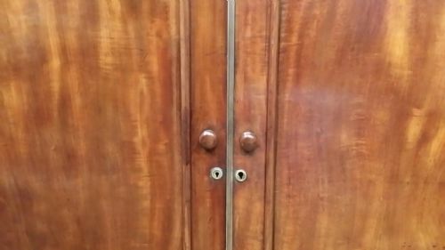 fig 2. ANTIQUE VICTORIAN MAHOGANY DOUBLE WARDOBE C1880