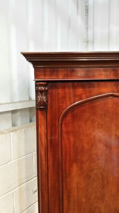fig 3. ANTIQUE VICTORIAN MAHOGANY DOUBLE WARDOBE C1880