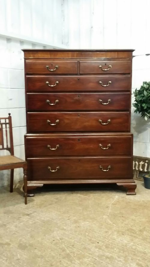 Antique Gerogian Period Mahogany Chest on Chest C1780