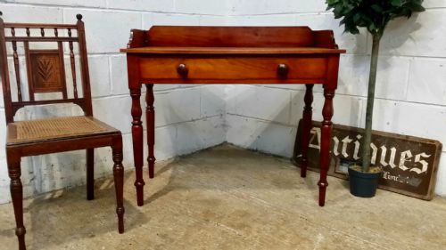 Antique Victorian Mahogany Washstand Table C1880