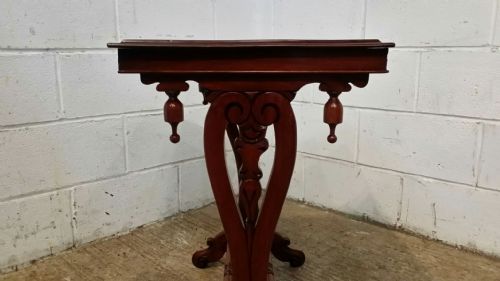 fig 2. ANTIQUE VICTORIAN MAHOGANY SIDE TABLE C1880