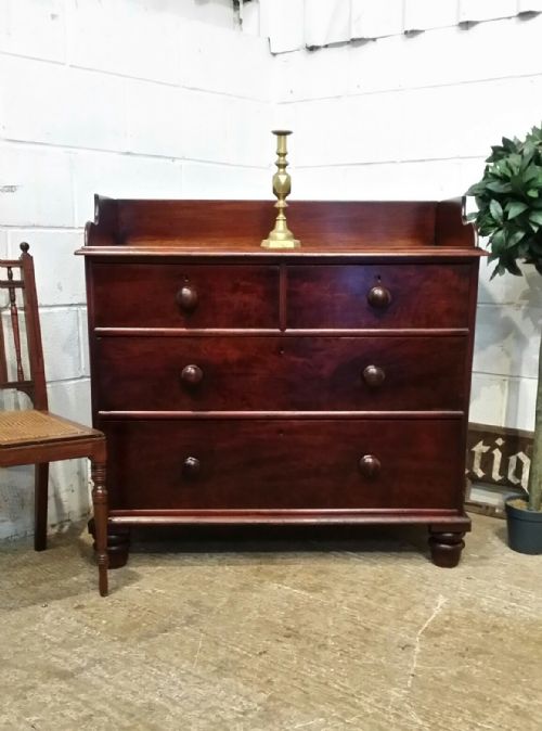 Antique Victorian Mahogany Chest of Drawers C1880