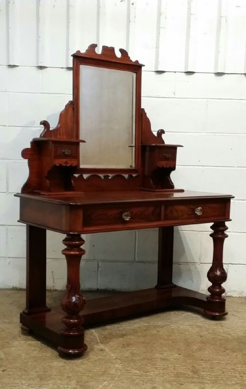 fig 2. ANTIQUE LATE VICTORIAN MAHOGANY DUCHESSE DRESSING TABLE C1890