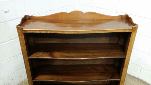 fig 1. ANTIQUE FRENCH WALNUT OPEN BOOKCASE C1920