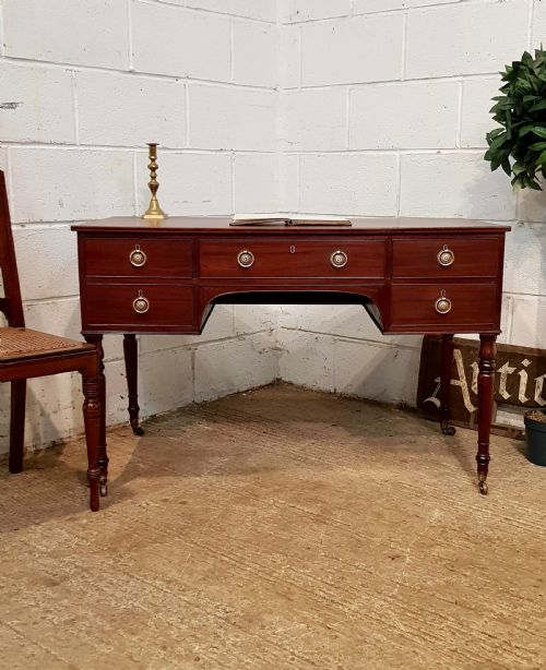 Antique Regency Mahogany Kneehole Desk C1820