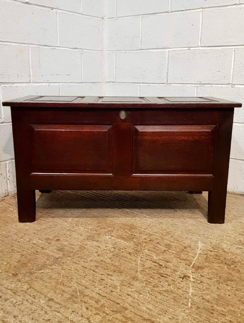Antique Georgian Period Joined Oak Coffer C1740