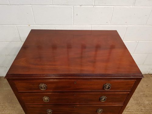fig 2. ANTIQUE EDWARDIAN REGENCY MAHOGANY TALL NARROW CHEST OF DRAWERS C1900