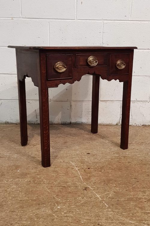 Antique Georgian Period Country Oak Low Boy C1780