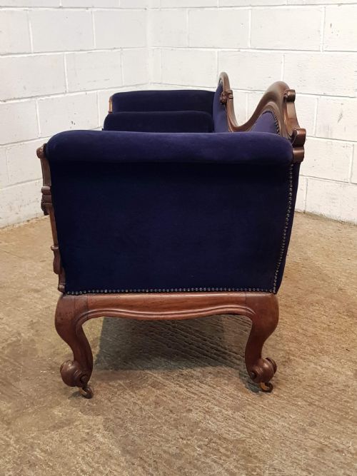 fig 1. ANTIQUE VICTORIAN DOUBLE END MAHOGANY CHAISE LONGUE C1860