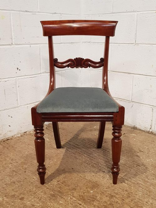 fig 1. ANTIQUE SET SIX WILLIAM 1V MAHOGANY DINING CHAIRS C1830