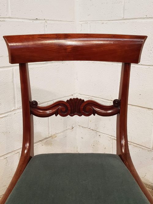 fig 2. ANTIQUE SET SIX WILLIAM 1V MAHOGANY DINING CHAIRS C1830