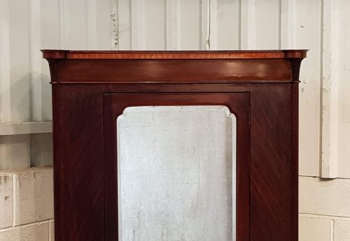 fig 2. ANTIQUE EDWARDIAN MAHOGANY SINGLE WARDROBE BY DENBY & SPINK C1900