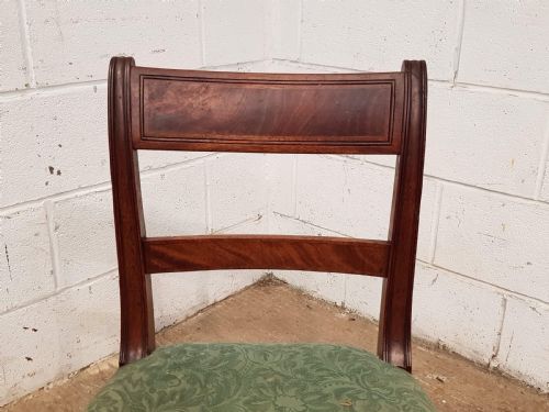 fig 2. ANTIQUE SET SIX REGENCY MAHOGANY DINING CHAIRS C1820