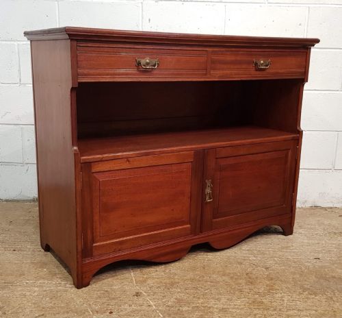 fig 1. ANTIQUE EDWARDIAN MAHOGANY SERVER SIDEBOARD C1900