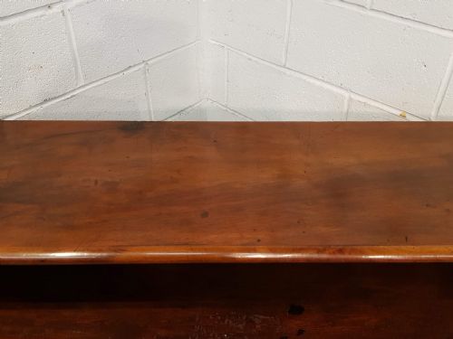 fig 2. ANTIQUE VICTORIAN WALNUT OPEN BOOKCASE C1880