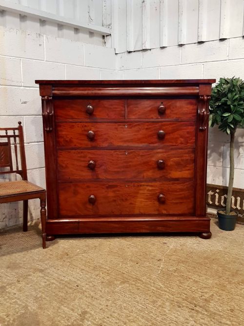 Antique Victorian Mahogany Chest of Drawers C1870