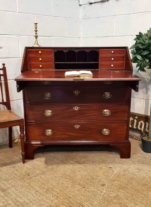 Antique Regency Mahogany Bureau C1820