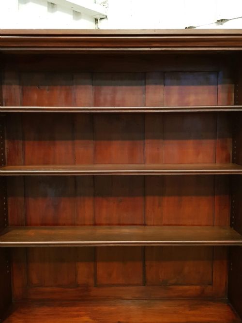 fig 2. ANTIQUE VICTORIAN MAHOGANY OPEN BOOKCASE C1880