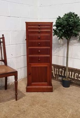 Antique Edwardian Mahogany Dentists Chest of Drawers C1900