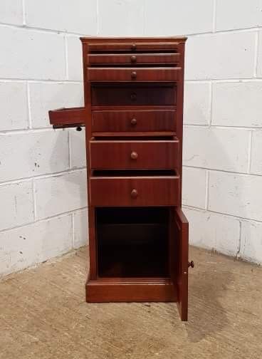 fig 2. ANTIQUE EDWARDIAN MAHOGANY DENTISTS CHEST OF DRAWERS C1900