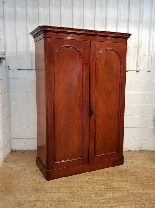 fig 1. ANTIQUE VICTORIAN MAHOGANY DOUBLE WARDROBE COMPACTUM C1880