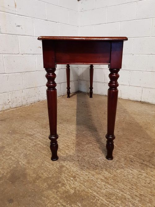 fig 2. ANTIQUE VICTORIAN MAHOGANY LONG NARROW CONSOLE TABLE C1880