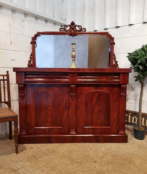 Antique Victorian Mahogany Chiffonier C1880