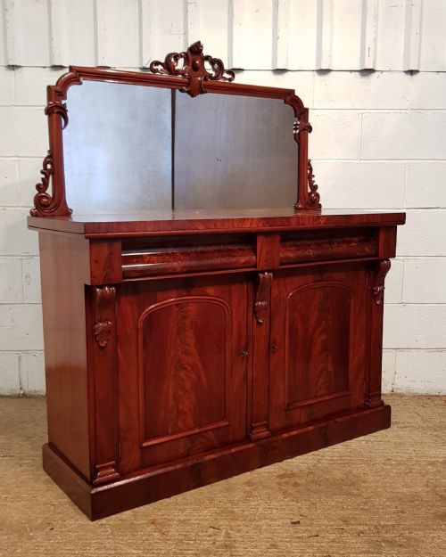 fig 1. ANTIQUE VICTORIAN MAHOGANY CHIFFONIER C1880