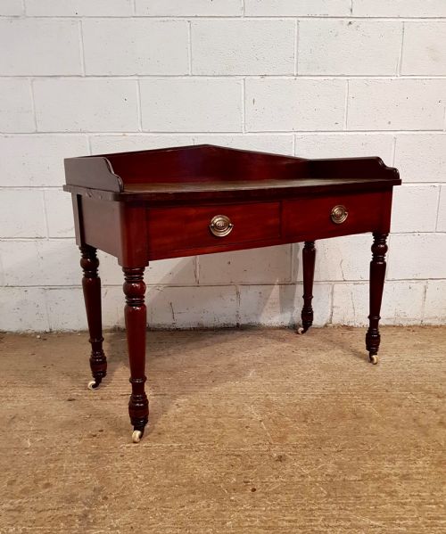 fig 1. ANTIQUE VICTORIAN MAHOGANY WRITING DESK C1880