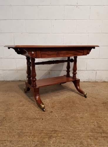 fig 1. ANTIQUE WILLIAM 1V MAHOGANY WRITING TABLE C1830