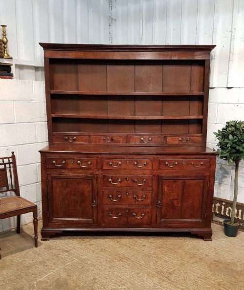 Antique English Georgian Period Oak Dresser C1770