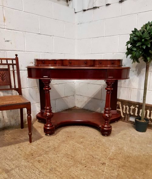 Antique Victorian Mahogany Duchesse Writing Table C1870