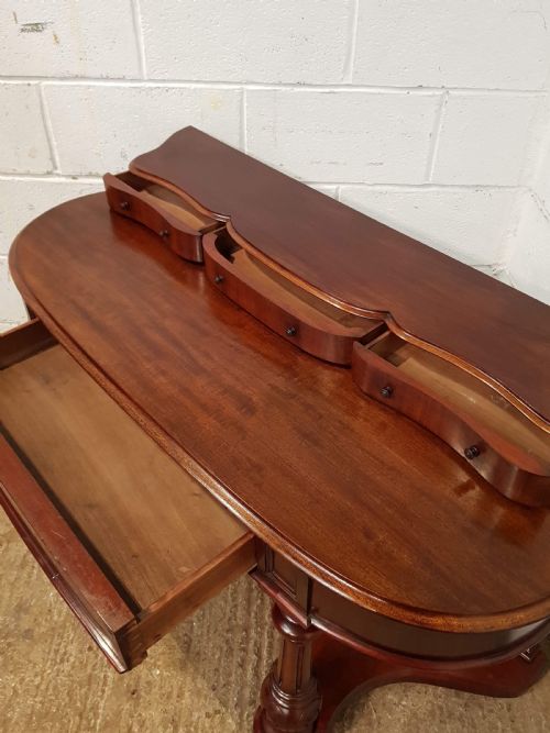 fig 2. ANTIQUE VICTORIAN MAHOGANY DUCHESSE WRITING TABLE C1870