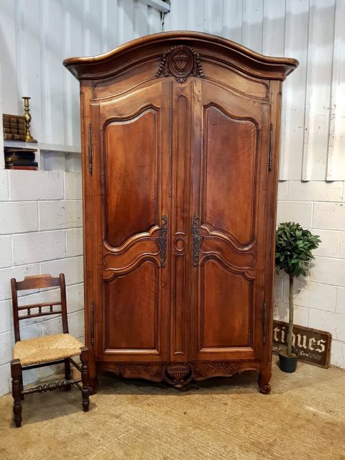Antique 18th Century French Chestnut Armoire C1780