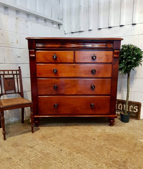 Antique Victorian Mahogany Chest of Drawers C1870