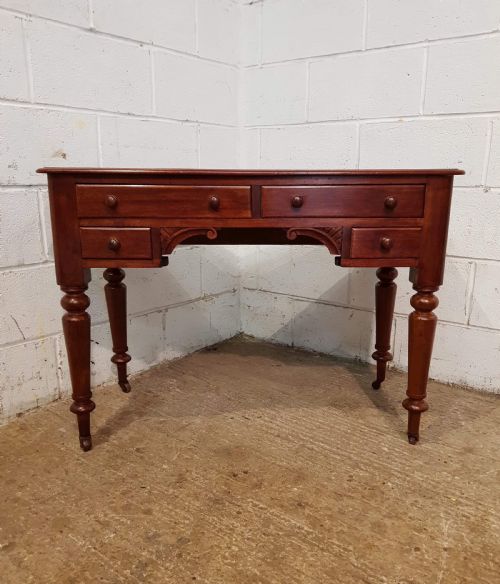 fig 2. ANTIQUE VICTORIAN MAHOGANY SIDE WRITING TABLE C1880