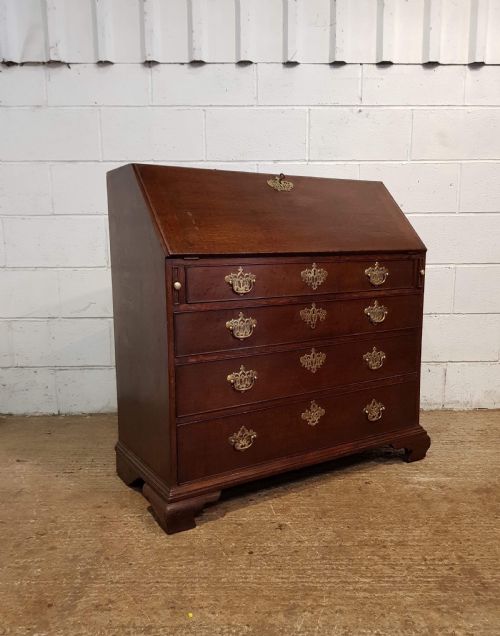 fig 2. ANTIQUE GEORGIAN PERIOD OAK BUREAU C1780