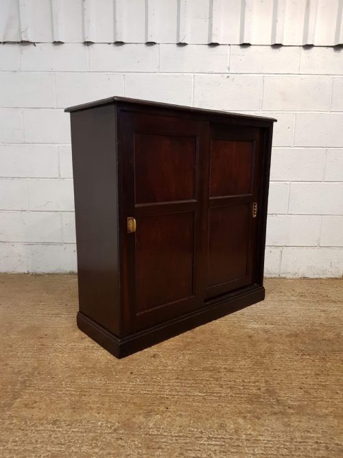 fig 1. ANTIQUE LATE VICTORIAN MAHOGANY CUPBOARD C1890