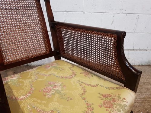 fig 1. SUPERB ANTIQUE MAHOGANY BERGERE SALON SUITE C1910