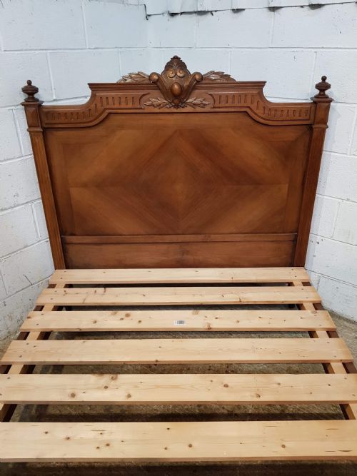 fig 2. ANTIQUE 19TH CENTURY FRENCH WALNUT DOUBLE BED C1890
