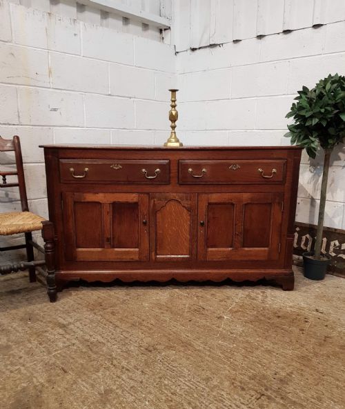 Antique Period Georgian Country Oak Dresser Base C1780