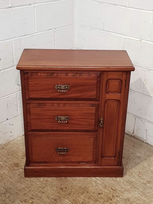 fig 2. ANTIQUE VICTORIAN MAHOGANY CHEST OF DRAWERS CABINET C1890
