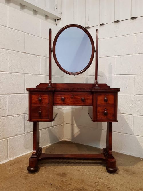 Antique Small Victorian Mahogany Dressing Table C1880