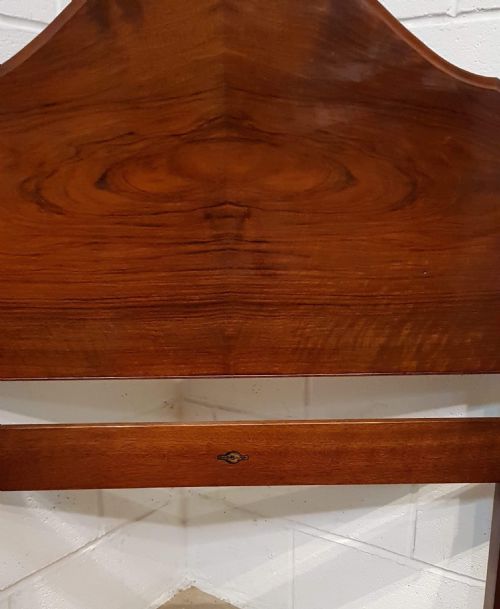 fig 1. ANTIQUE PAIR MAHOGANY QUEEN ANNE SINGLE BEDS C1920